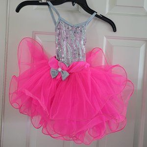 Little Girl Leo and Tutu Dance Costume